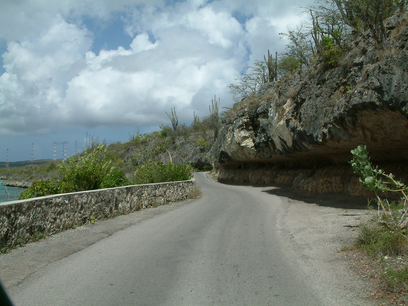 Coastal road heading North, Bonaire