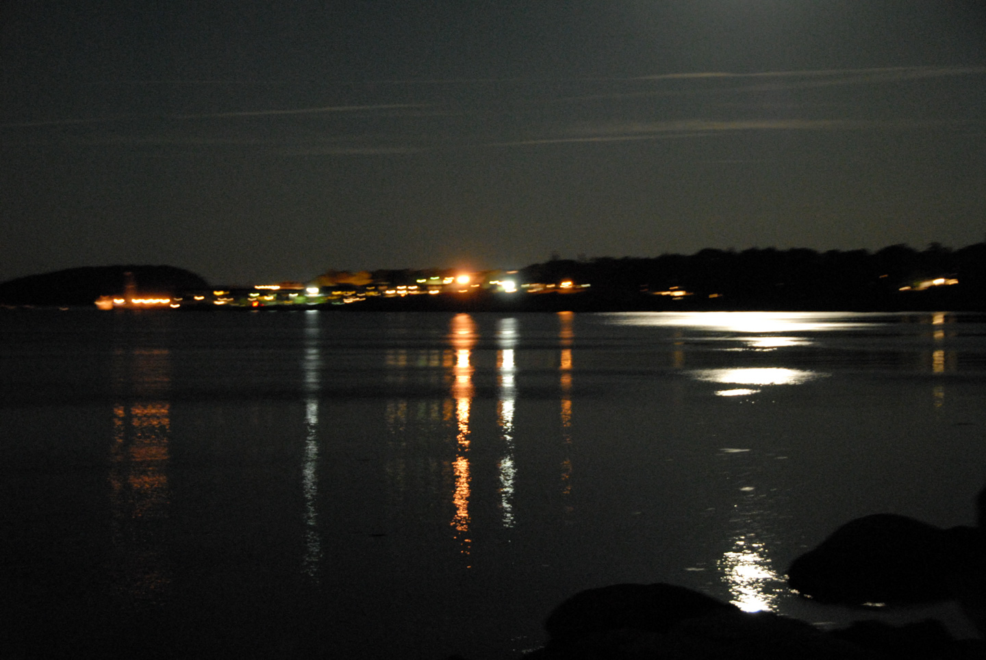 Bar Harbor at night