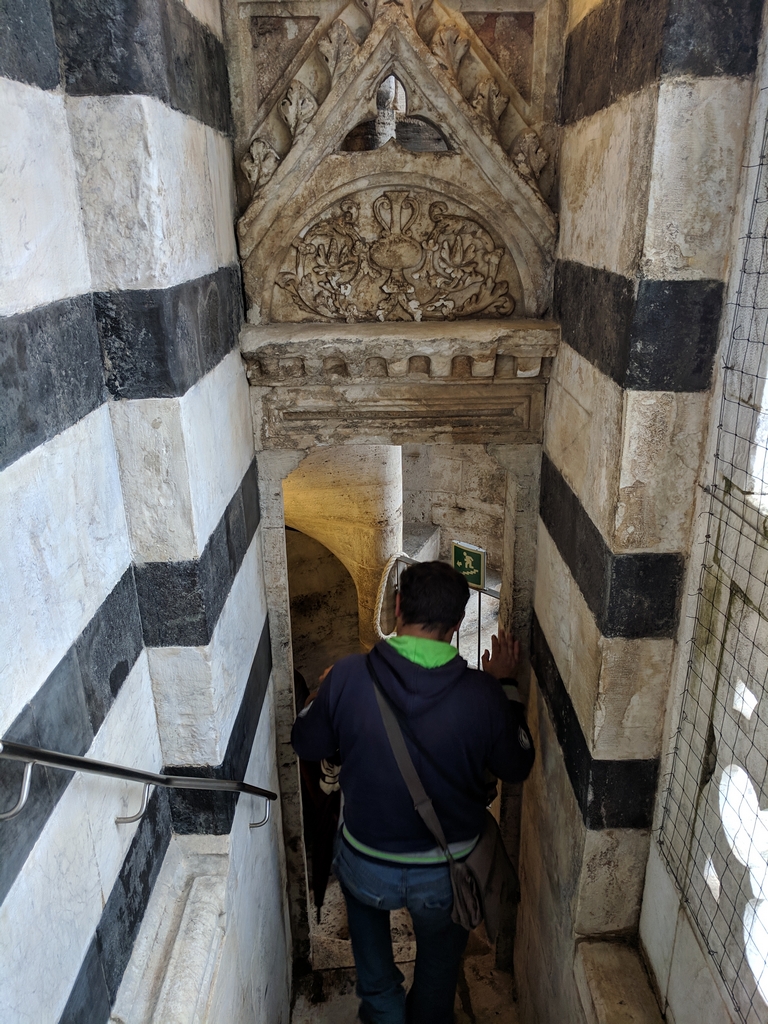 Stairway inside the Duomo di Siena
