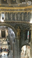 link to video inside the Siena Duomo from above