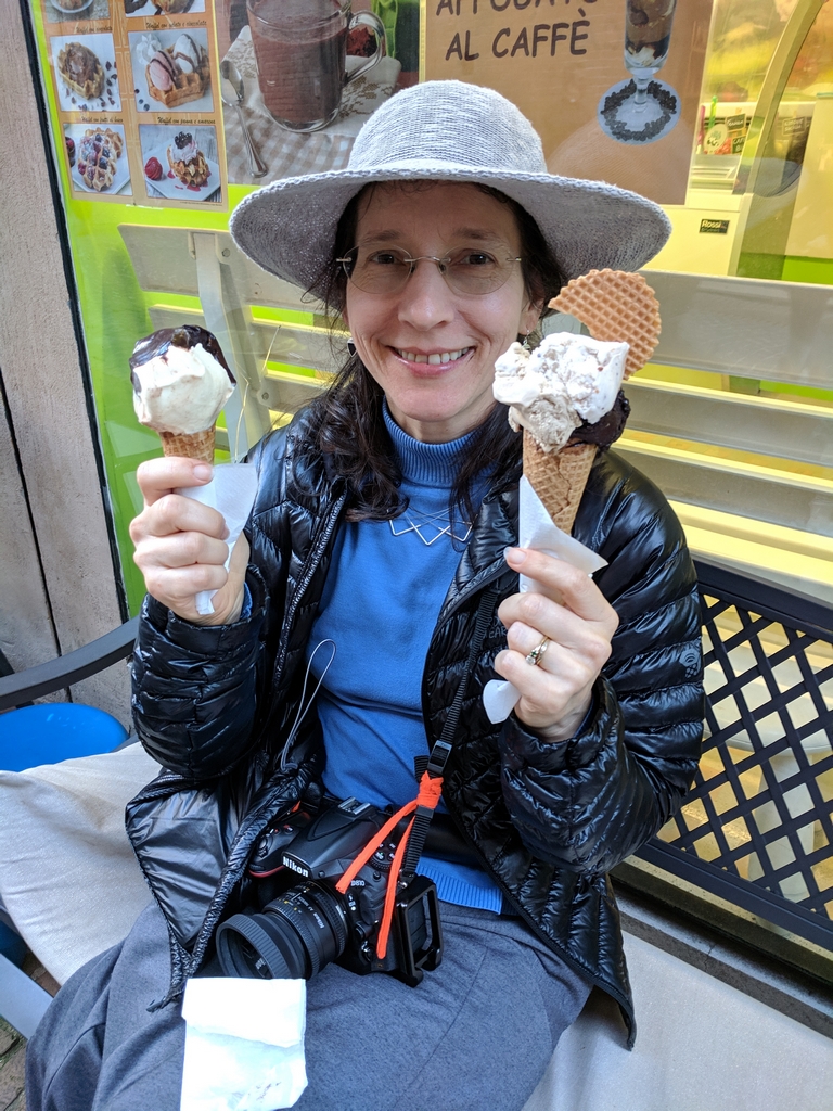 Anne with gelato