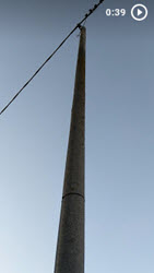 link to video of concrete utility pole
