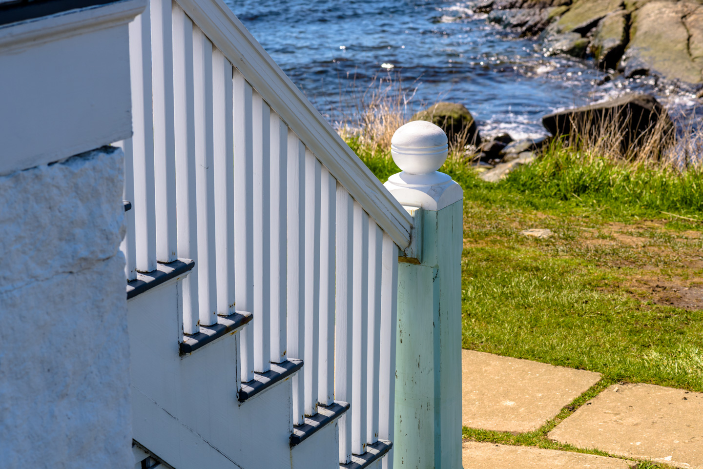 stairs at Marshall Point Lighthouse