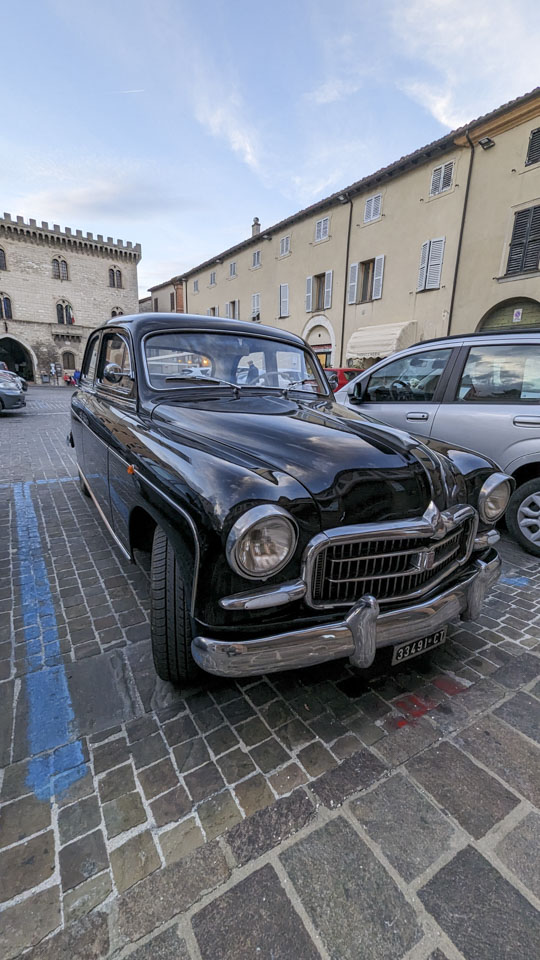An old black Fiat