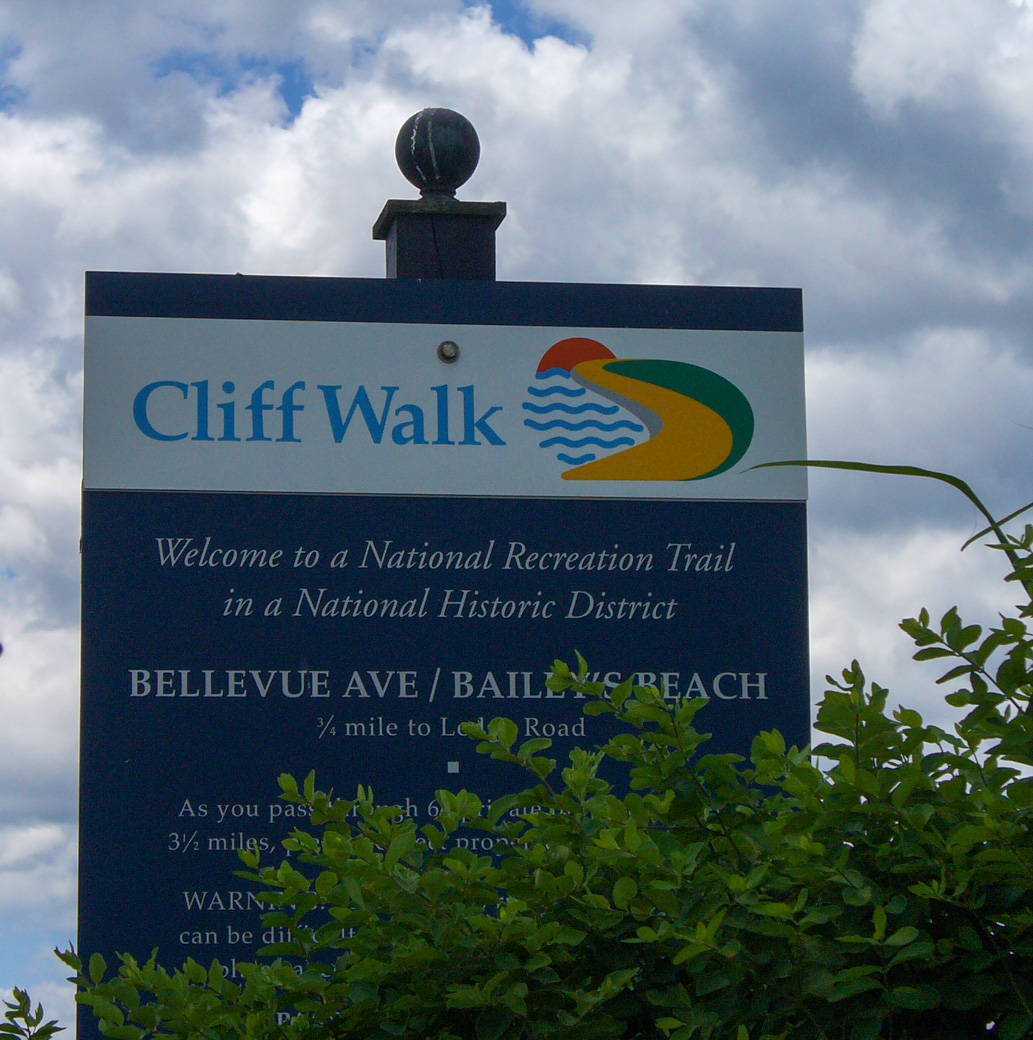 Cliff Walk sign