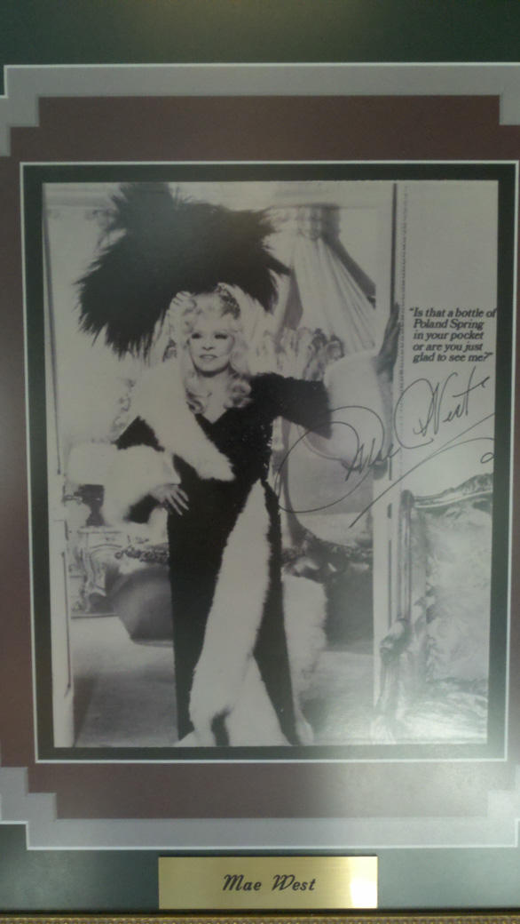 Poland Springs Museum Mae West poster