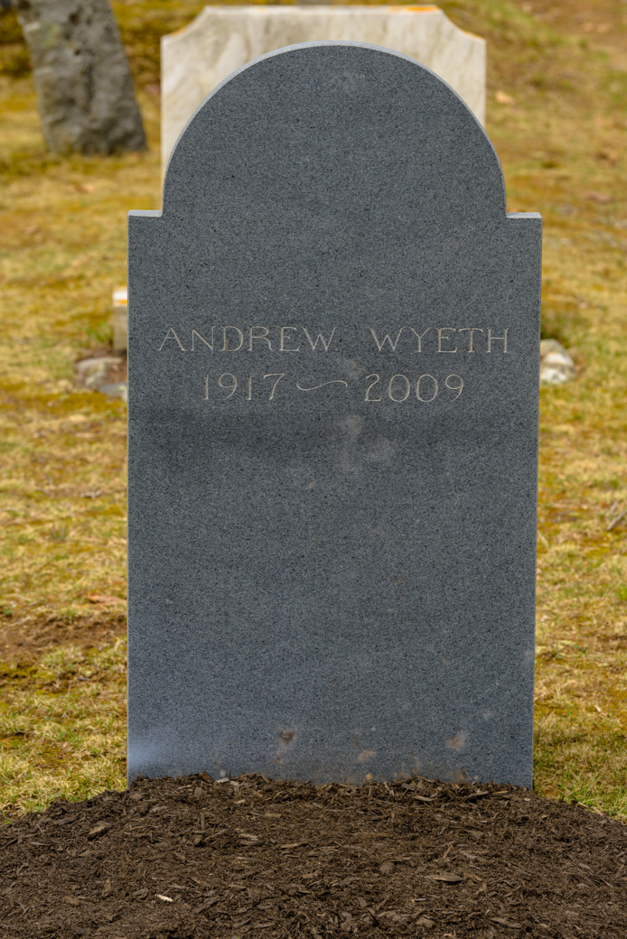 Tombstone of Andrew Wyeth