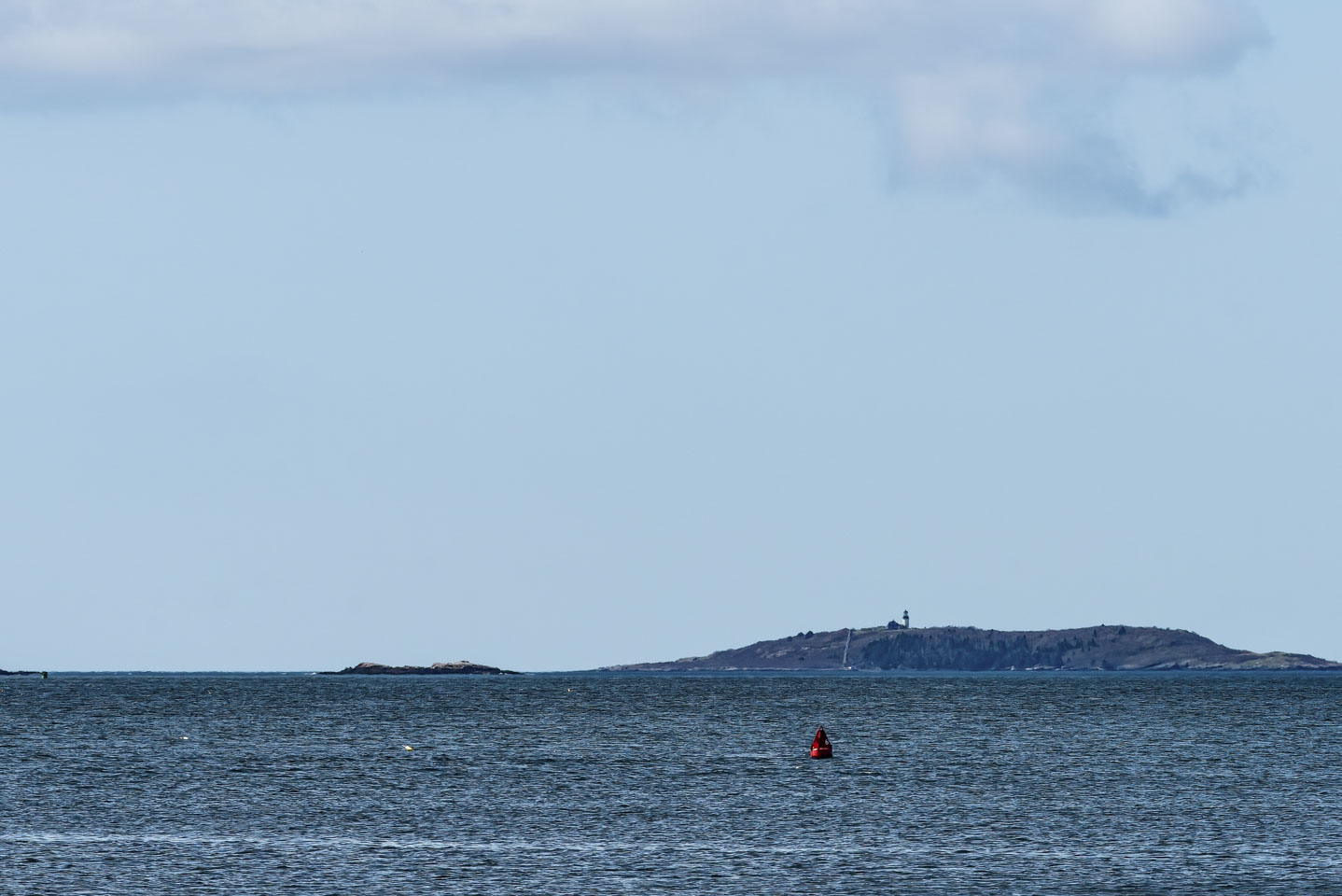 Seguin Lighthouse as viewed from Hendricks Head Beach