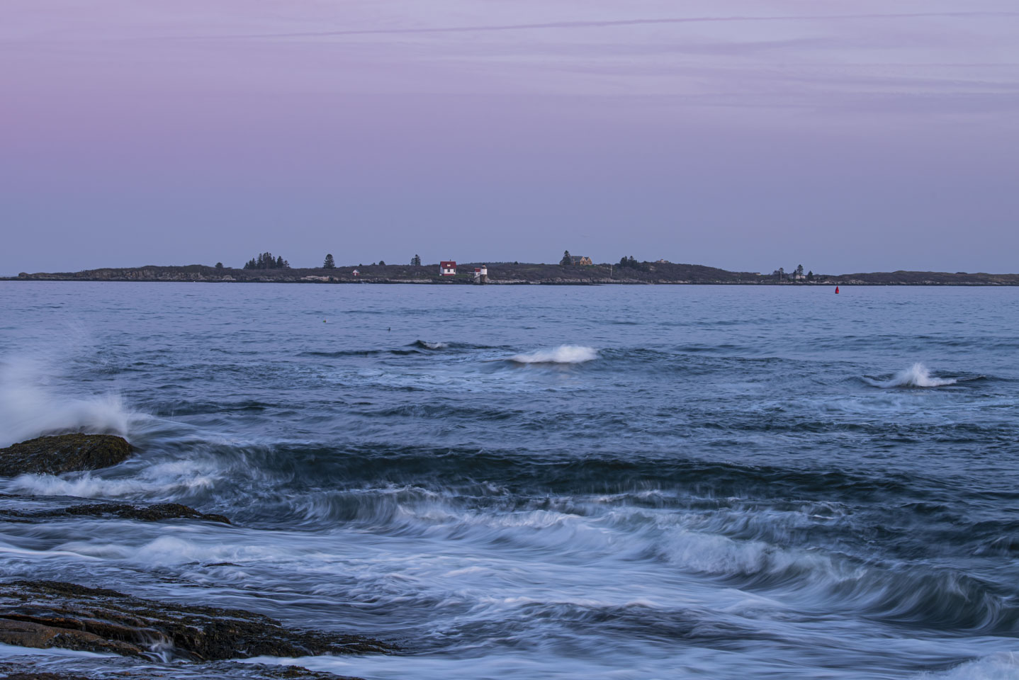 Ram Island Lighthouse in the evening
