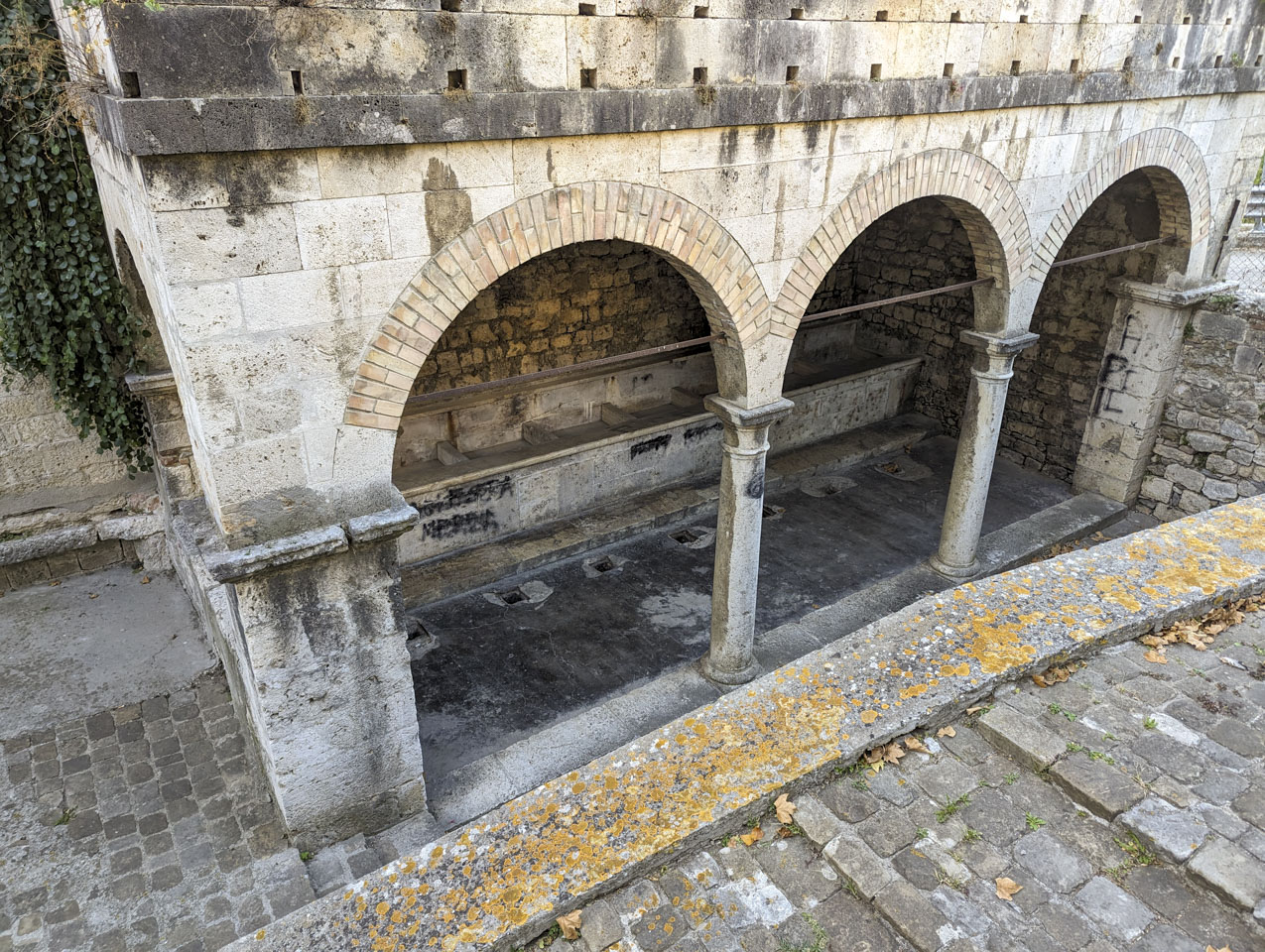 The Roman washhouse in Ascoli Piceno, as it looked in October 2023