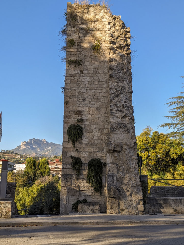 Pre-Roman wall in Ascoli Piceno.