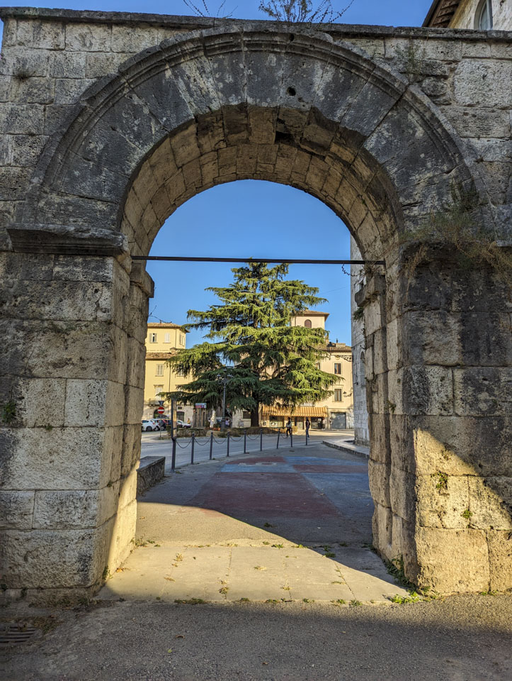 One of the two arched Roman entries into Ascoli Piceno