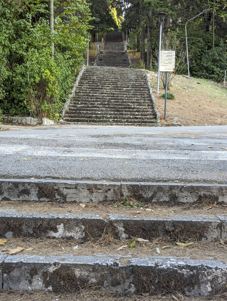 The steps in Parco dell'Annunziata