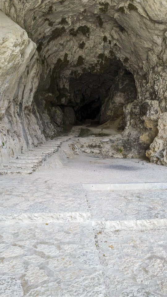 entrance to a cave
