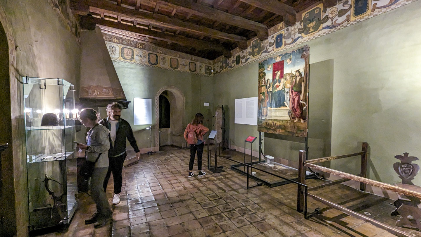 Anne, Federico, and Valentina at Gradara Castle