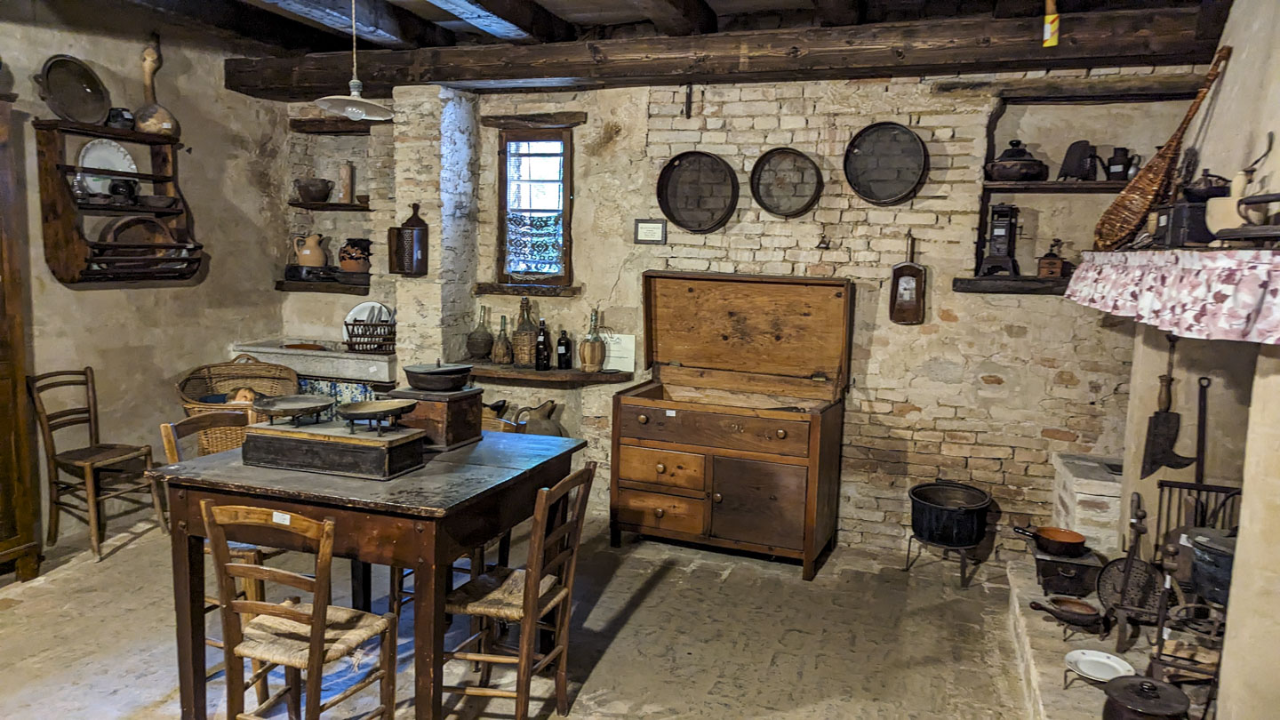 A kitchen scene as described above.