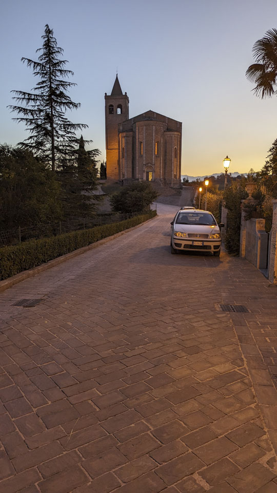 View of Chiesa St. Maria della Rocca in Offida