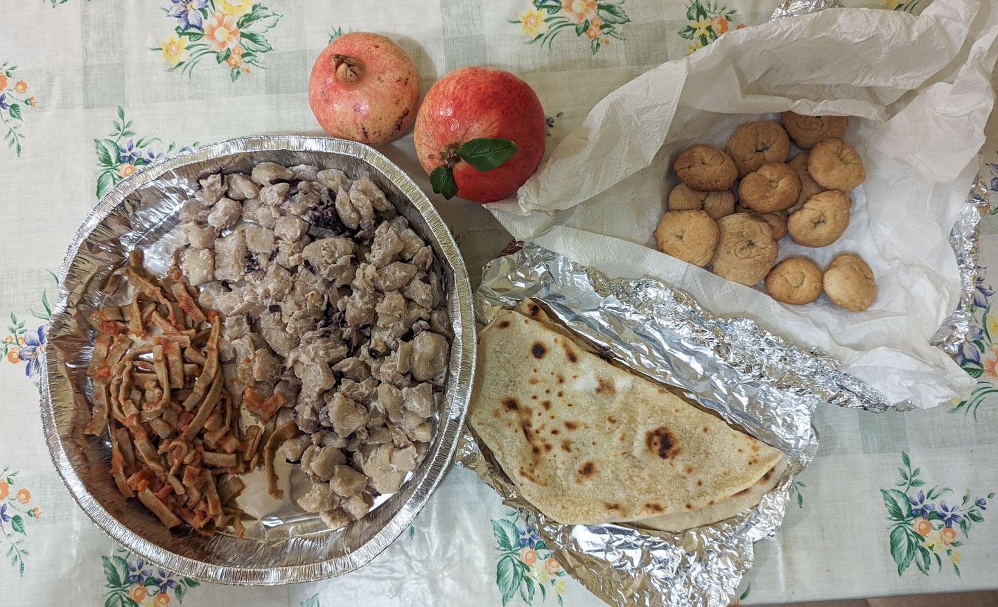 still life of leftover food