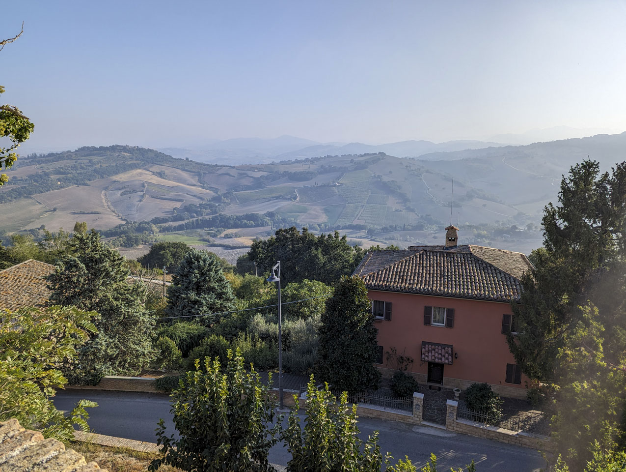 View from Fratte Rosa, Le Marche, Italy