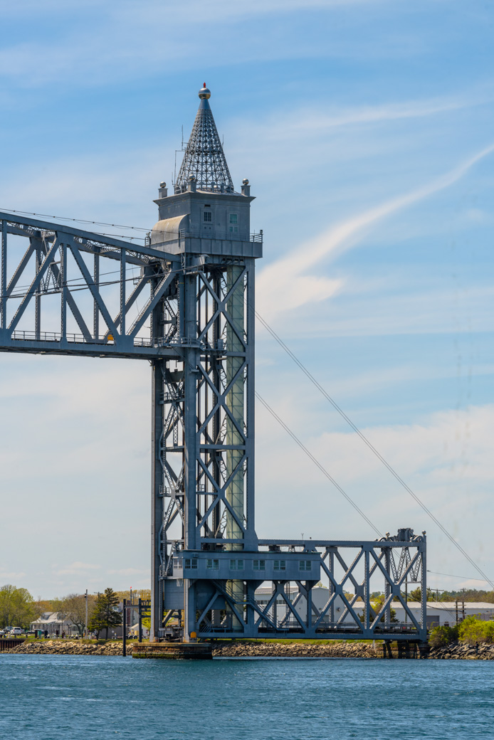 One of the end supports for the Cape Cod Canal Railroad Bridge